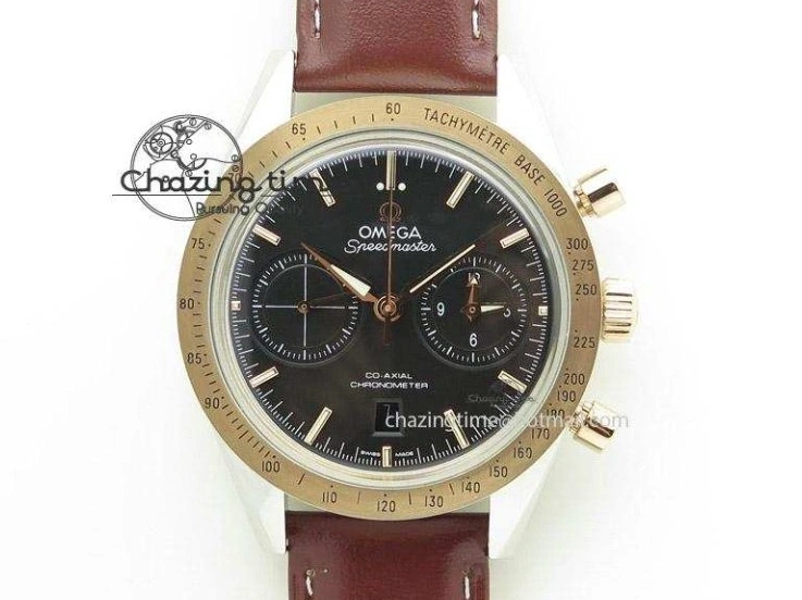 0101 Seamaster Pro Chrono SS RG OM Best Edition Blue Ceramic Blue Dial On SS RG Bracelet A Snug 8129